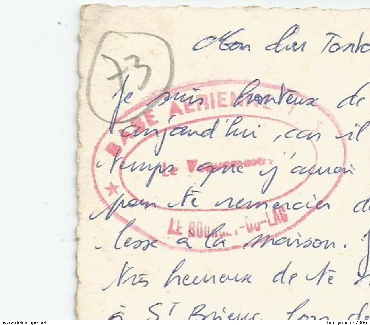 Marcophilie Cachet Base Aérienne Le Bourget Du Lac Avec Franchise Militaire 1967 - 73 Savoie - 1960-.... Lettres & Documents