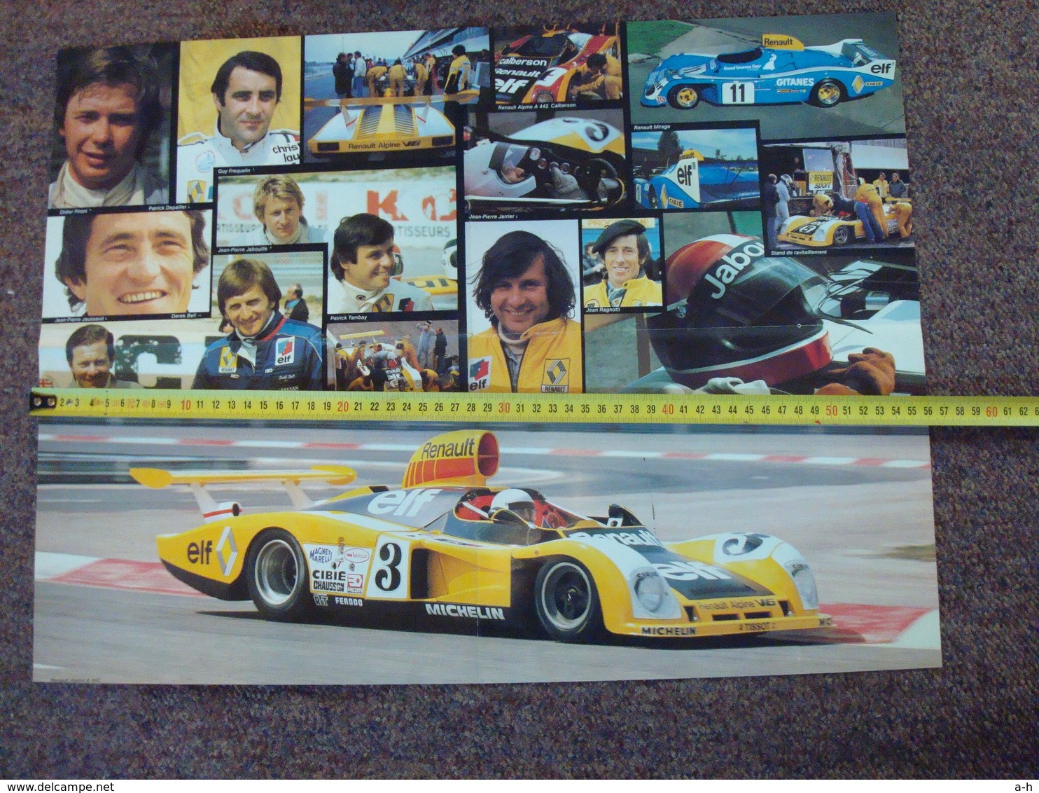 Poster Original Renault Alpine A 442 Le Mans . - Autres & Non Classés