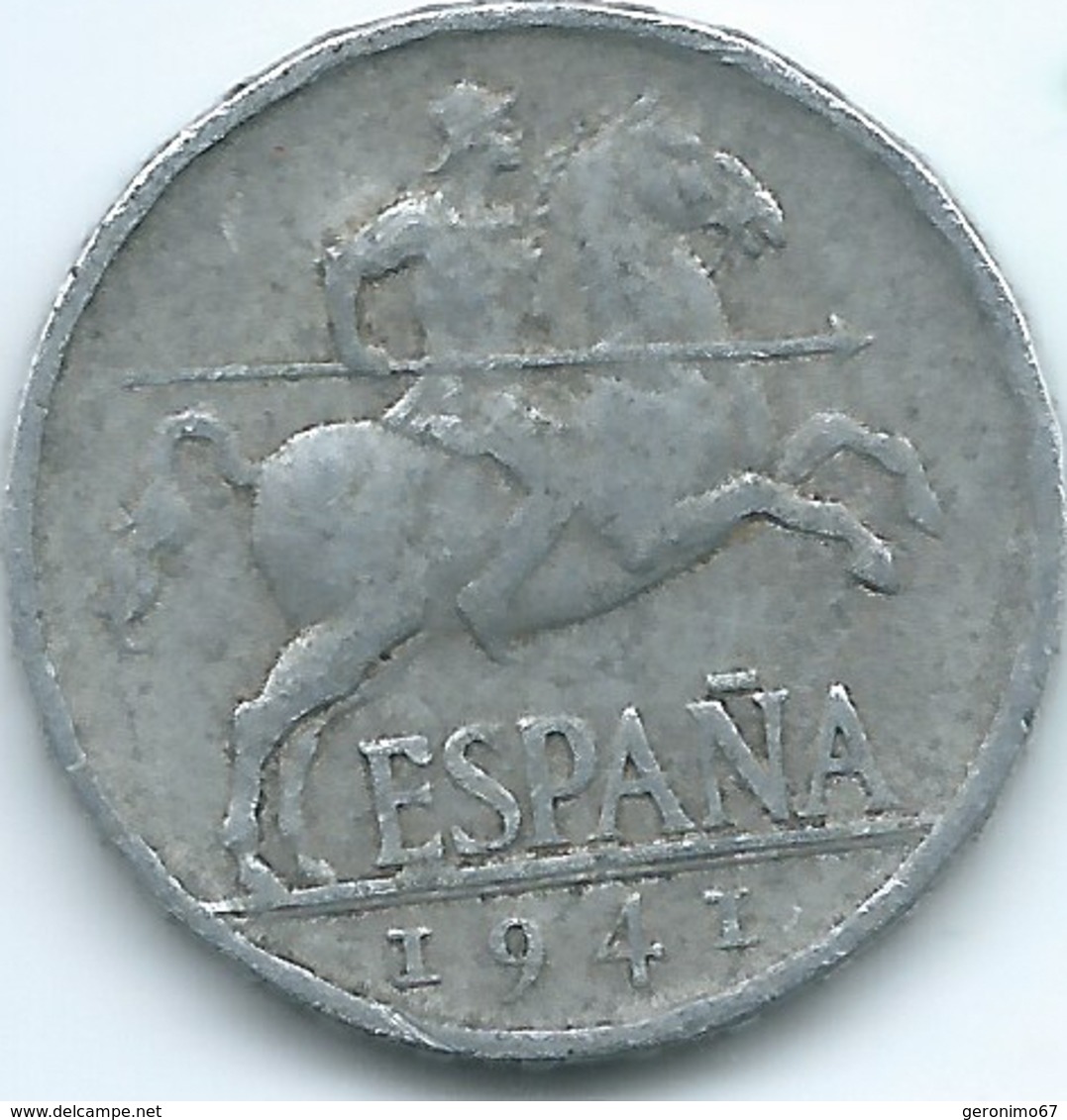 Spain - Regency - 1941 - 5 Centimos - KM765 - Colecciones