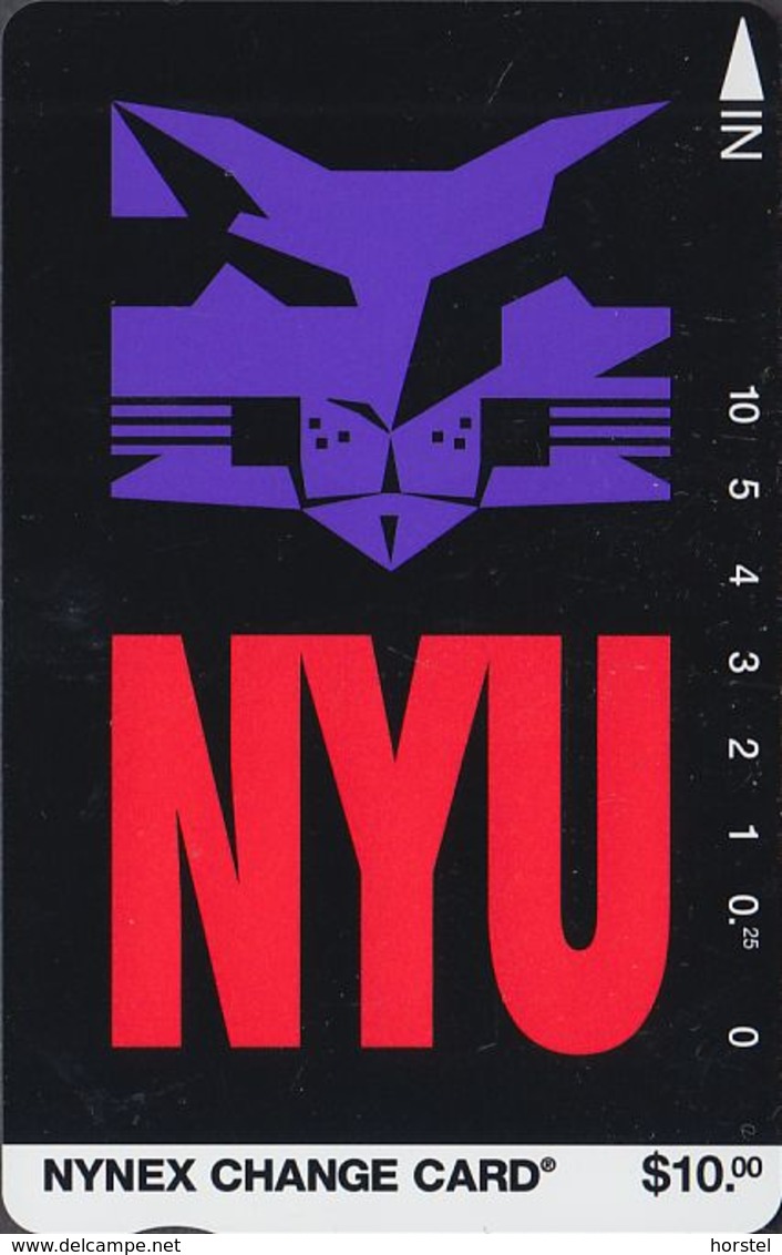 USA NYT-16 NYU New York University - Black Card- $10 Mint - [3] Magnetkarten