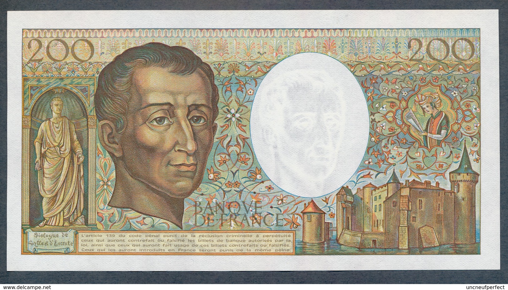 200 Francs Type Montesquieu 1985 NEUF  U.036  Fay 70-05 - 200 F 1981-1994 ''Montesquieu''