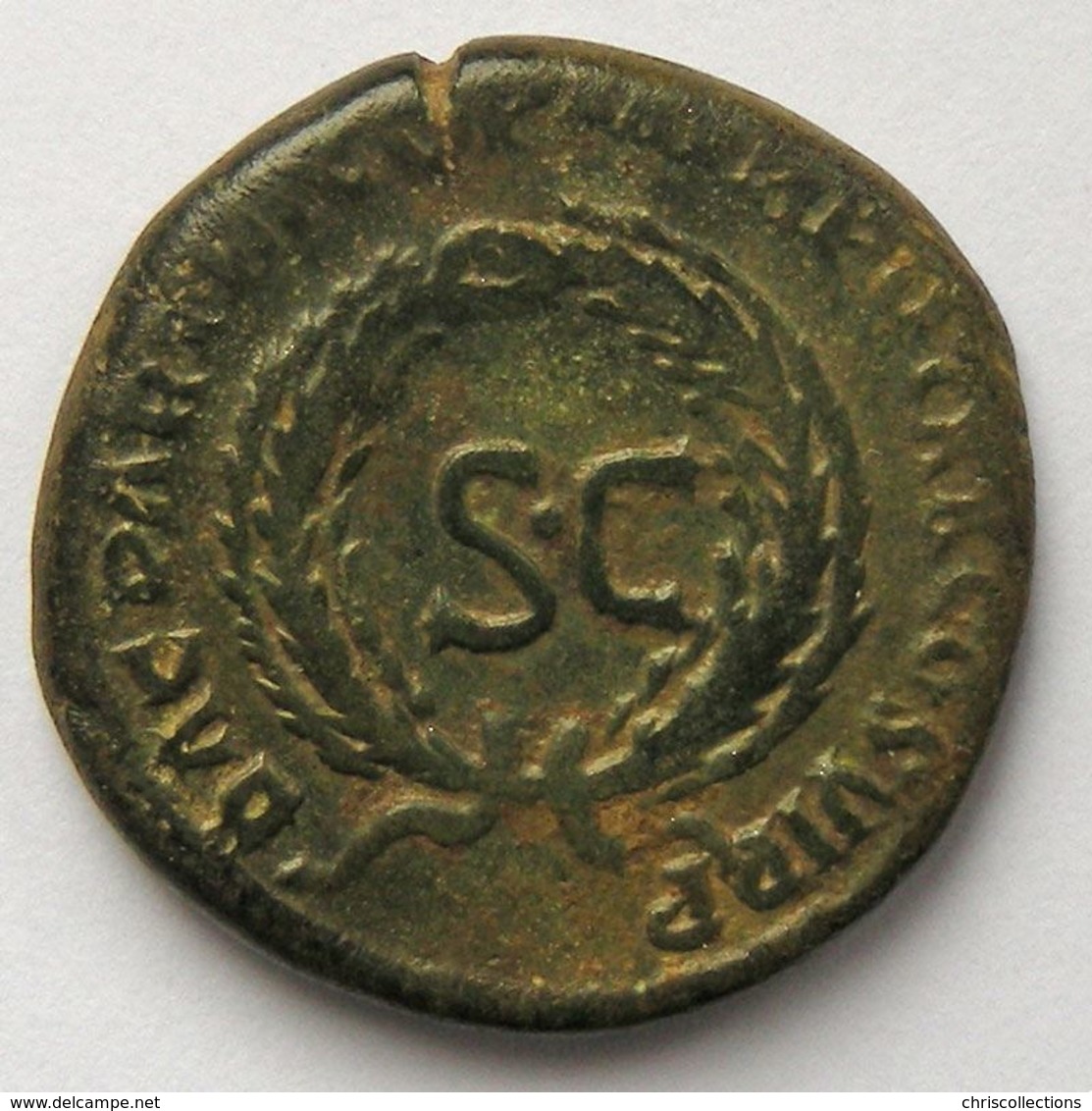 Trajan, Traianus, Dupondius, R/ DAC PARTHICO P M TR POT XX COS VI PP SC, TB/TB - Les Antonins (96 à 192)