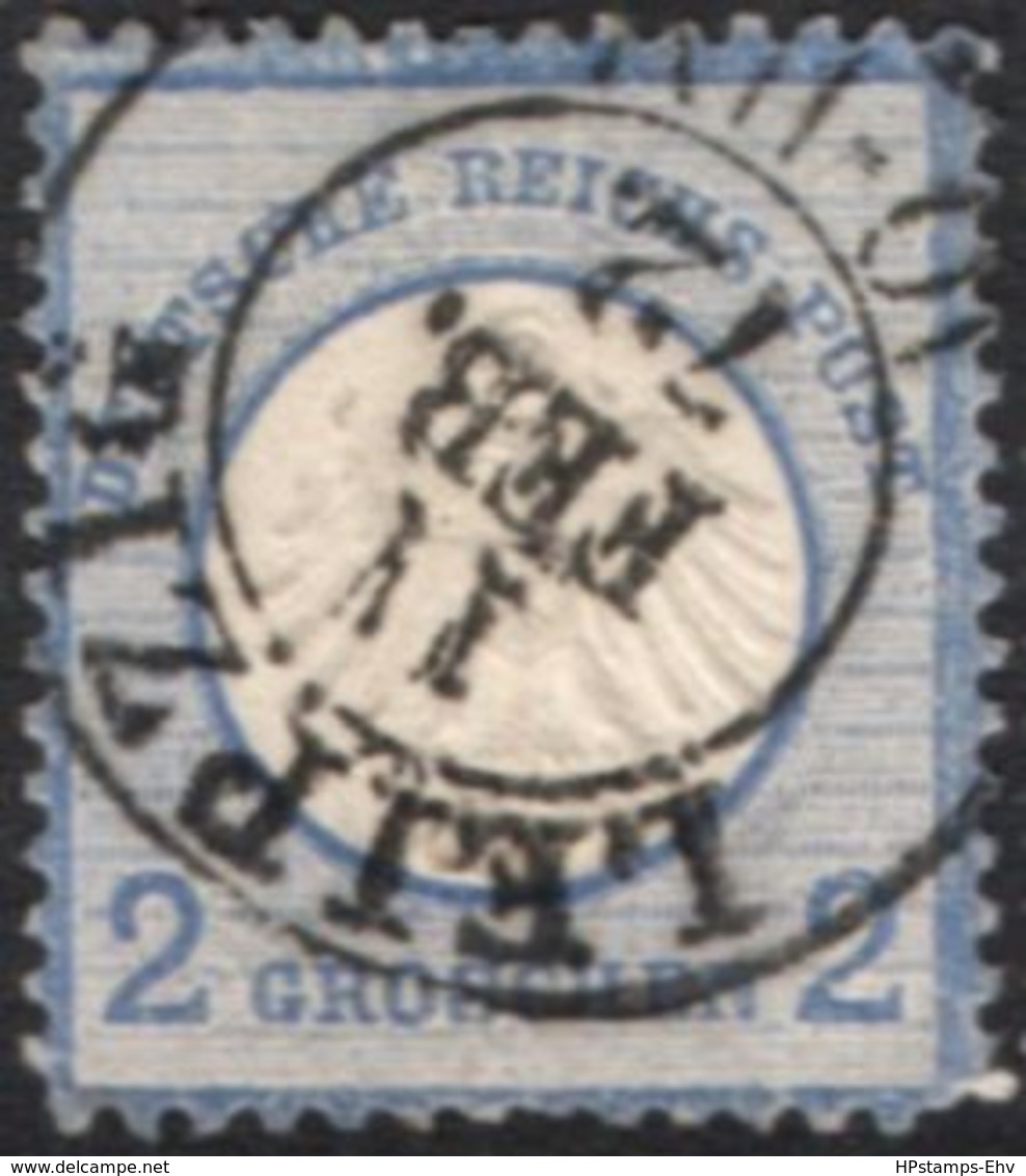 Germany 1872 2 Gr Kleiner Brustschild Cancel Leipzig 10-11 V 2005.0519 Small Coat Of Arms - Oblitérés