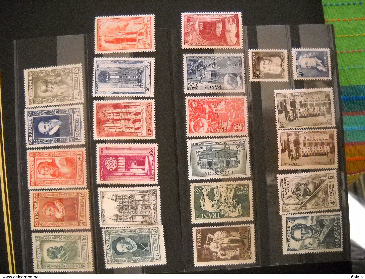 1341  FRANCE Timbres NEUF**  Côte 30 Euros  Entre 585 Et 667  586 587 588 589 590 591 592 601 664 665 666 667 - Other & Unclassified