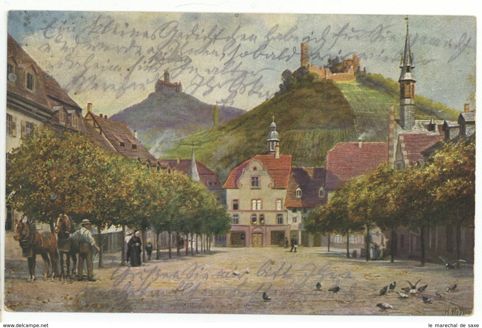 Ansichtskarte Weinheim An Der Bergstraße Lützelsachsen 1927 Mannheim Kienscherf - Mannheim