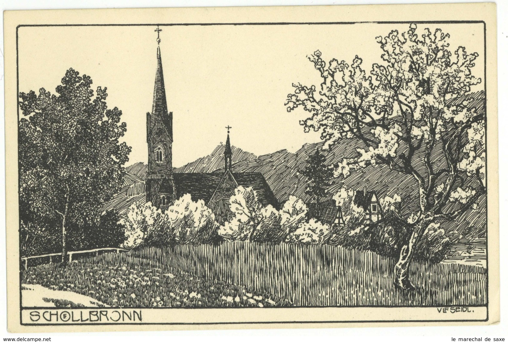 Ansichtskarte Schöllbronn Ettlingen Um 1900 Ungelaufen - Ettlingen