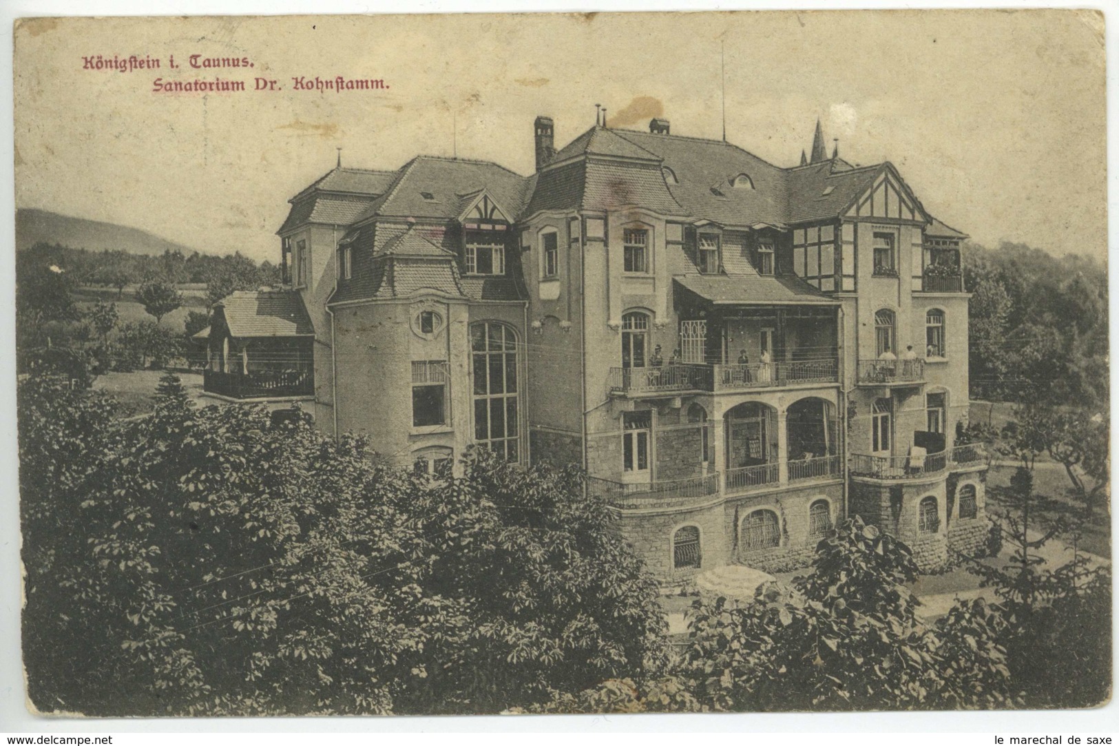 Ansichtskarte Fot Königstein Im Taunus Sanatorium Dr. Kohnstamm 1912 Lemgo - Königstein