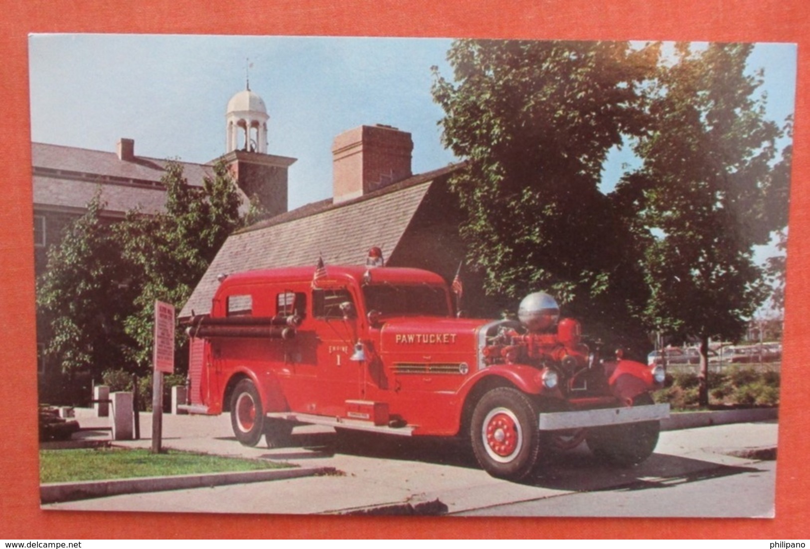 Fire Engine No. 1  1937 Ahrens Fox  Rhode Island > Pawtucket  Ref 4033 - Pawtucket