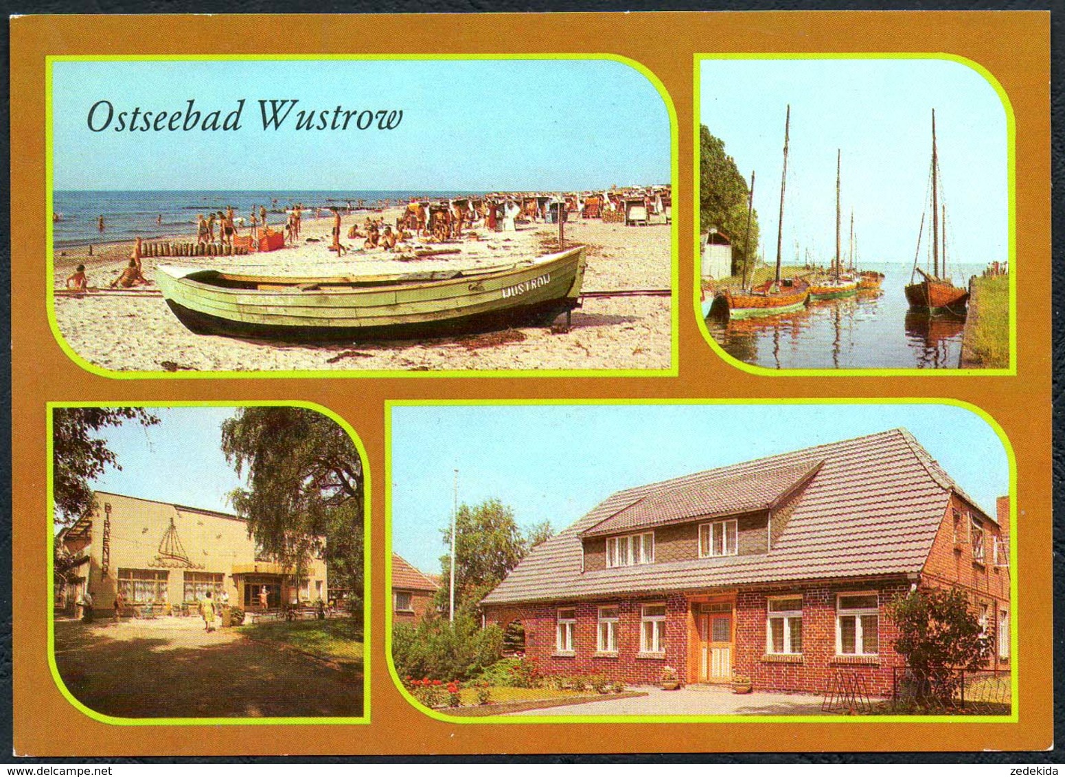 D3876 - TOP Wustrow - Ferienheim Birkenhof Hafen - Verlag Bild Und Heimat Reichenbach DDR - Ribnitz-Damgarten