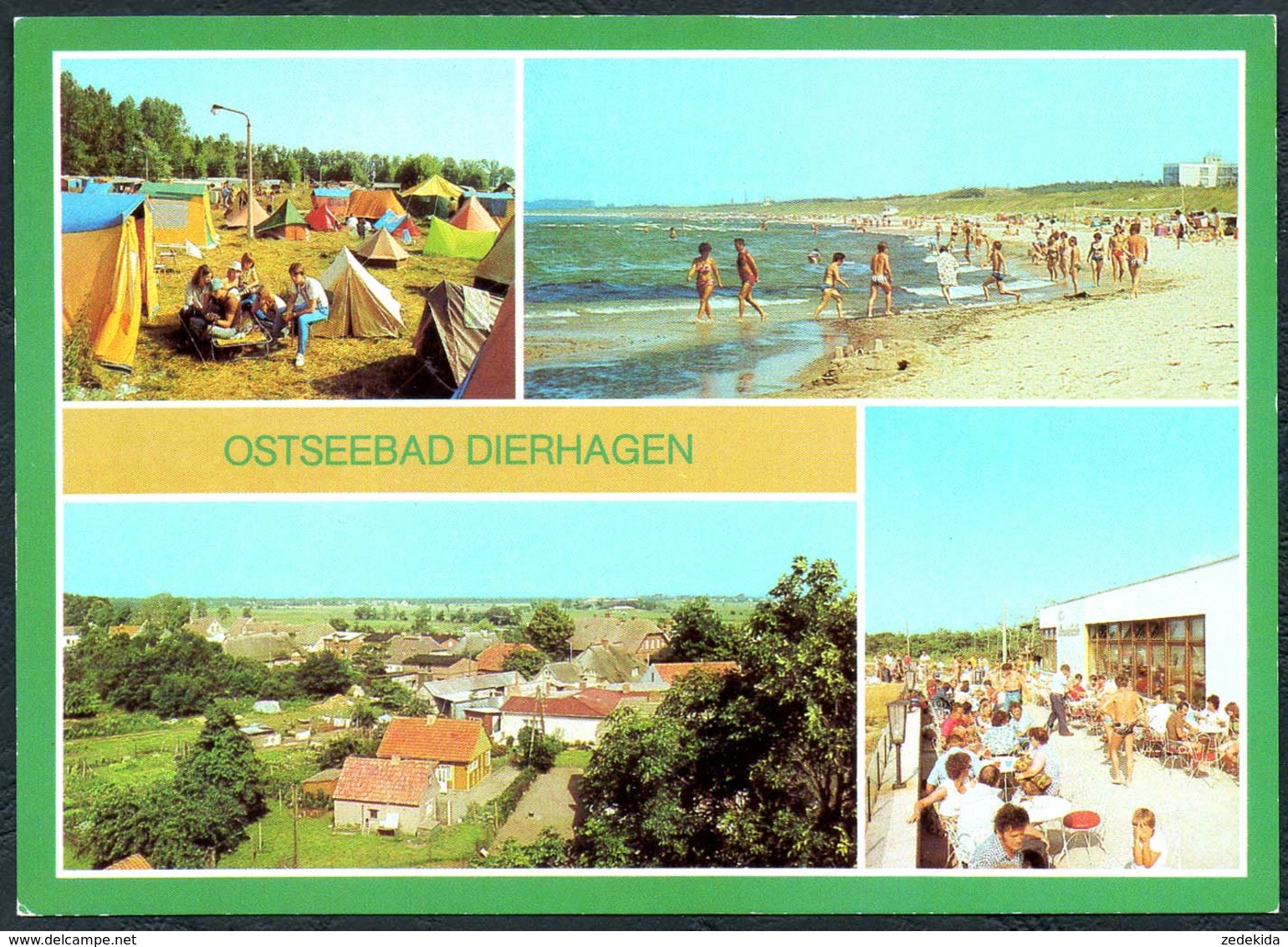 D5942 - Dierhagen - Campingplatz HO Gaststätte Strandhalle - Verlag Bild Und Heimat Reichenbach DDR - Ribnitz-Damgarten