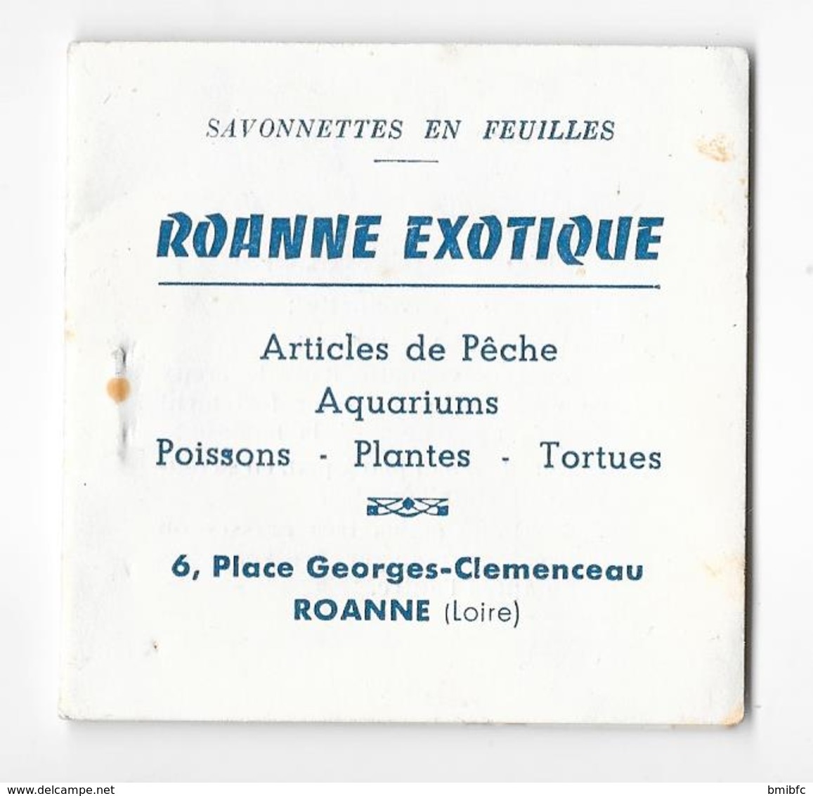 Savonnet En Feuilles - ROANNE EXOTIQUE - Article De Pêche-Aquariums 6, Place Georges Clémenceau ROANNE - Matériel Et Accessoires