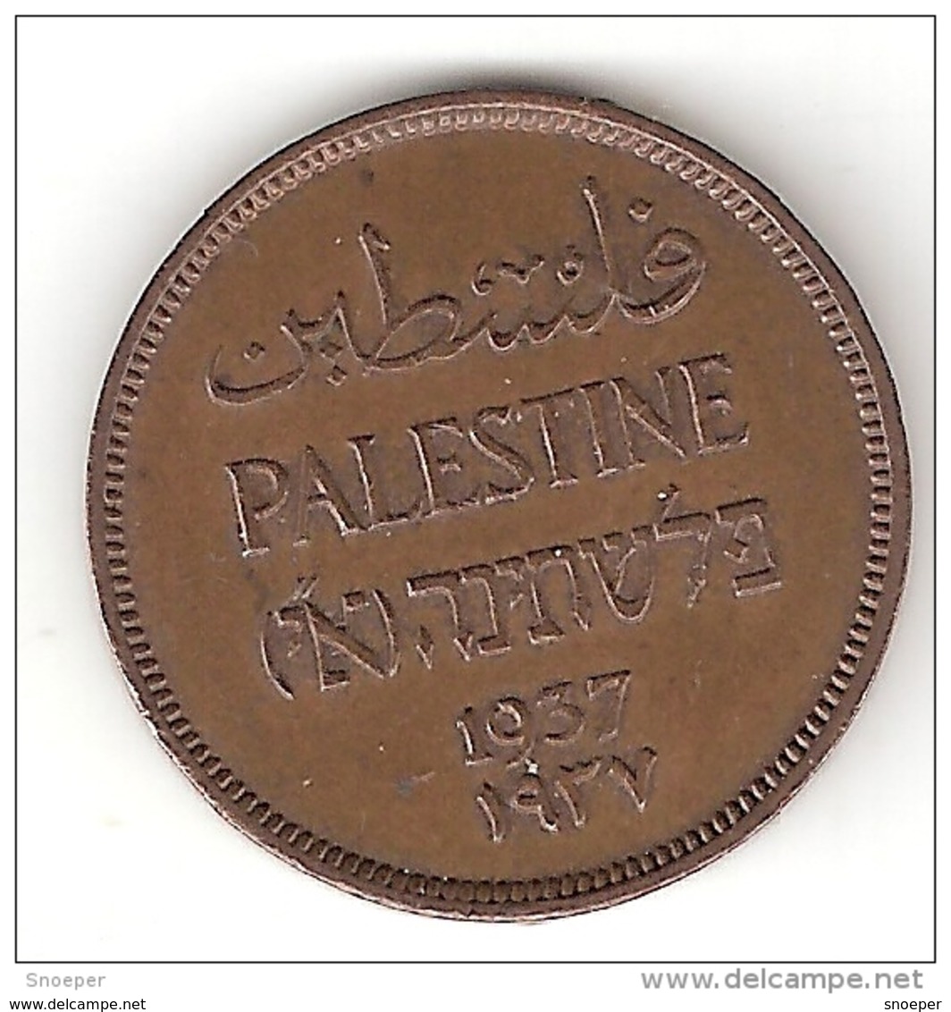 *palestina 1 Mil 1937 Km 1    Xf !!catalog Val 25$ - Autres – Asie