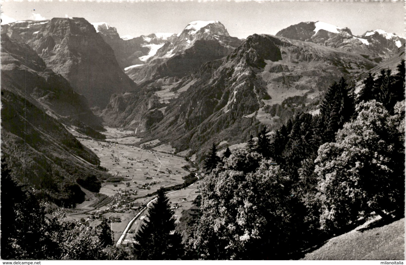 Braunwald / Glarus - Blick Nach Linthal Und Tödigruppe (1952/2) * 28. 9. 1960 - Linthal