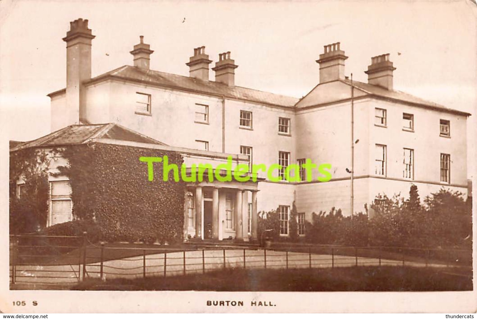 CPA CARTE DE PHOTO BURTON HALL IN BURTON ON THE WOLDS LEICESTERSHEIRE - Other & Unclassified