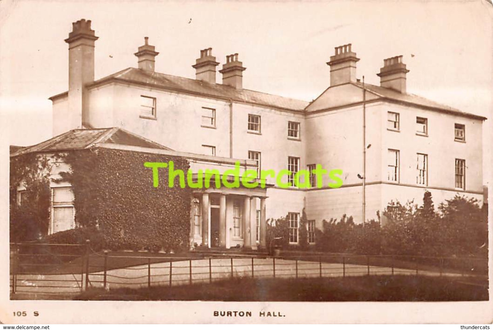 CPA CARTE DE PHOTO BURTON HALL IN BURTON ON THE WOLDS LEICESTERSHEIRE - Autres & Non Classés