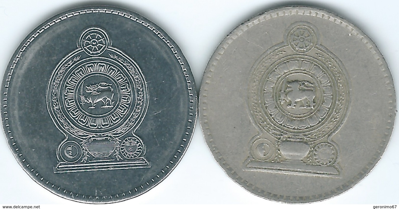 Sri Lanka - 2 Rupees - 1984 - KM147 & 2013 - KM147b - Sri Lanka