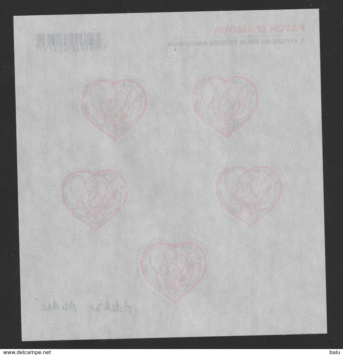 France Frankreich 2012 Yvert No. Feuille F648 ** Michel Folienblatt 5x 5257 ** Valentinstag Saint Valentin Herzen Coeurs - Sonstige & Ohne Zuordnung