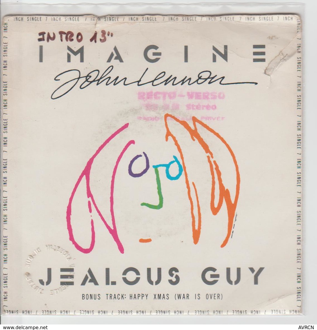 IMAGINE – John LENNON – PARLOPHONE R 6199 - 1971- Réservé Radios . - Limitierte Auflagen