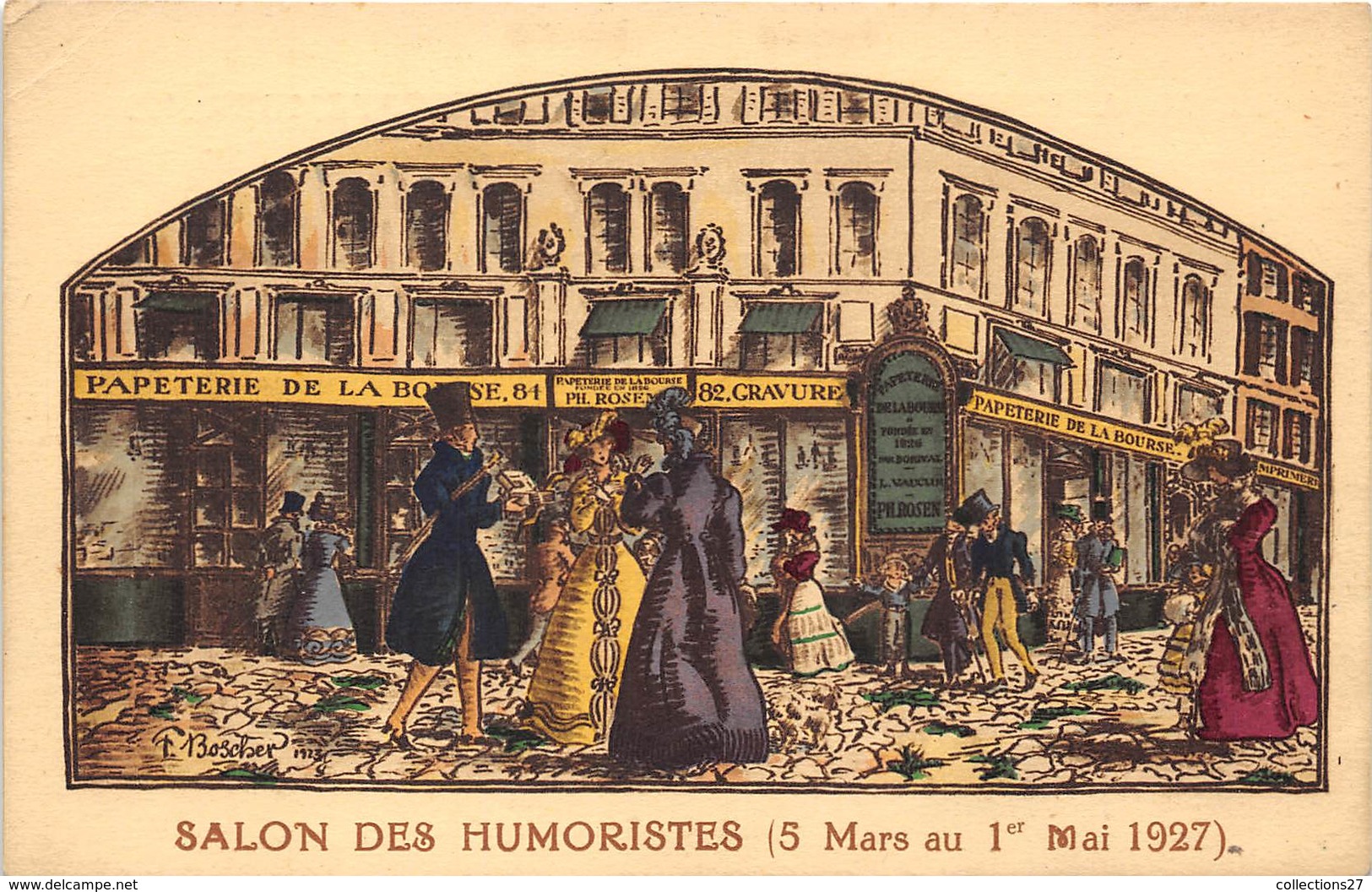 PARIS-75008-SALON DES HUMORISTES 5 MARS AU 1er MAI 1927 - Arrondissement: 08