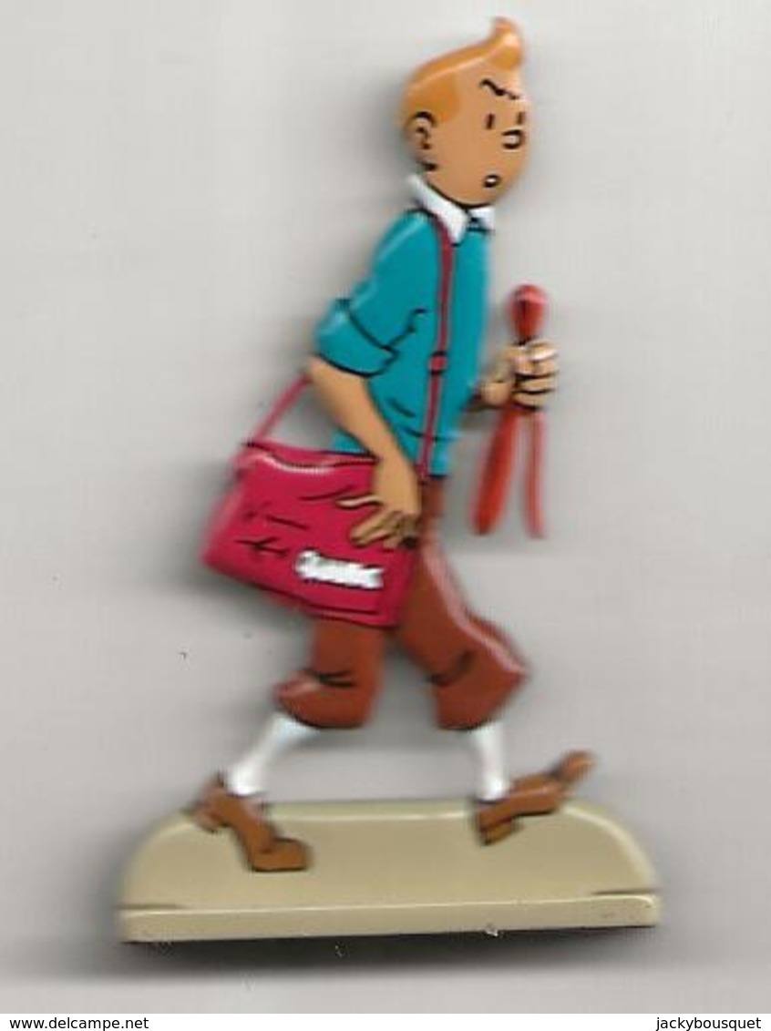 Tintin  Figurine Métal De 6 Cm - Autres & Non Classés