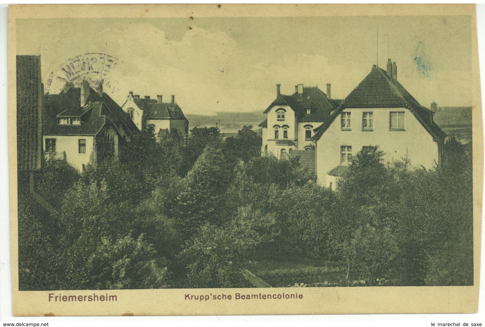 Ansichtskarte Friemersheim Kruppsche Beamtenkolonie 1915 - Duisburg