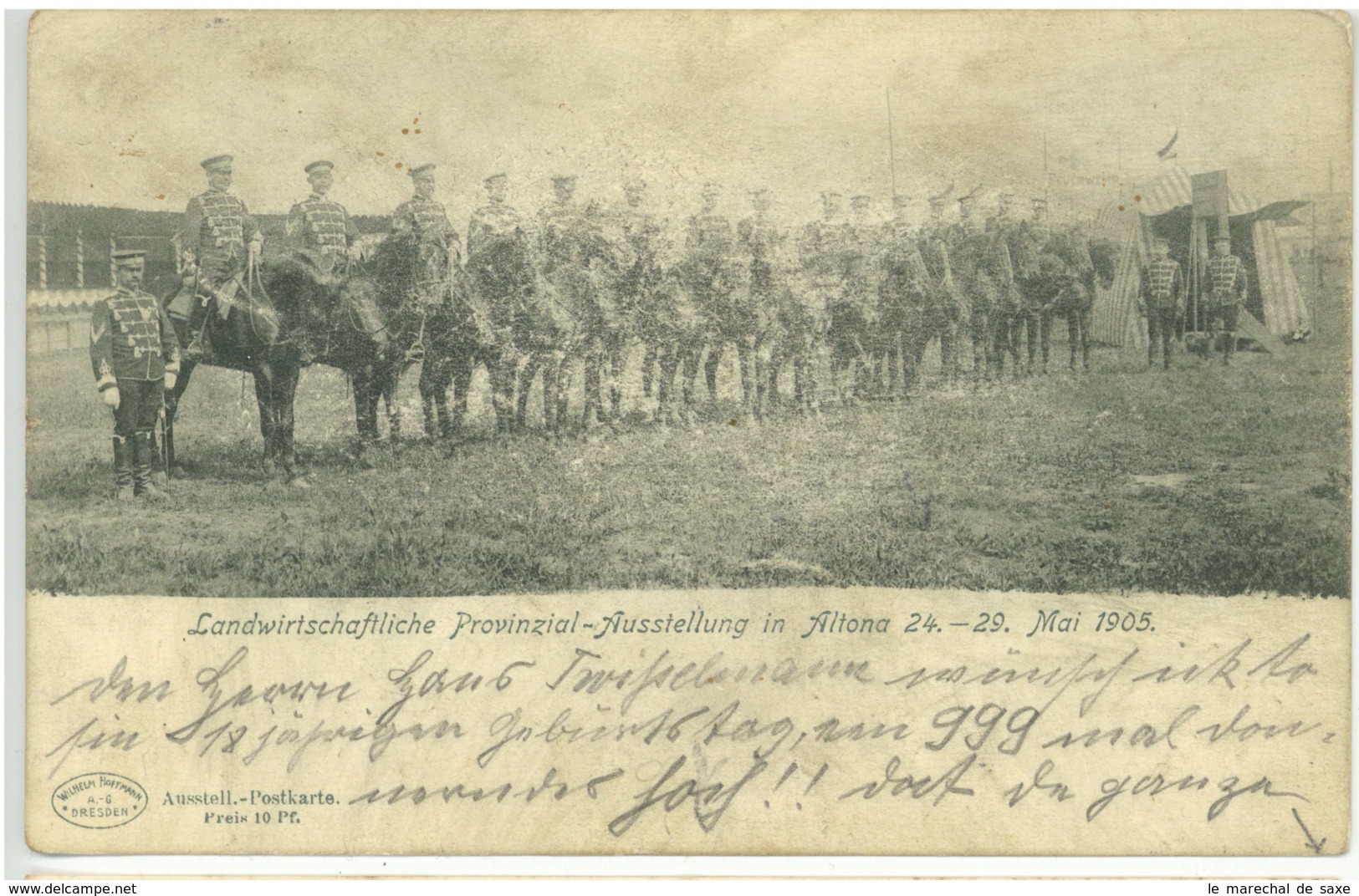 Hamburg Altona Landwirtschaftliche Provinzialausstellung 1905 Militaria Barmen Kaltenkirchen - Altona