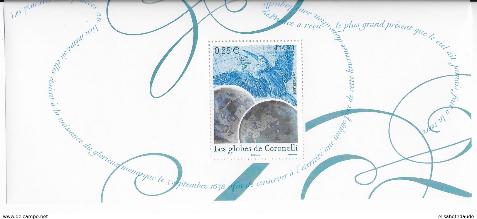 2008 - BLOC SOUVENIR - YVERT N°26 ** MNH - GLOBES DE CORONELLI - Blocs Souvenir