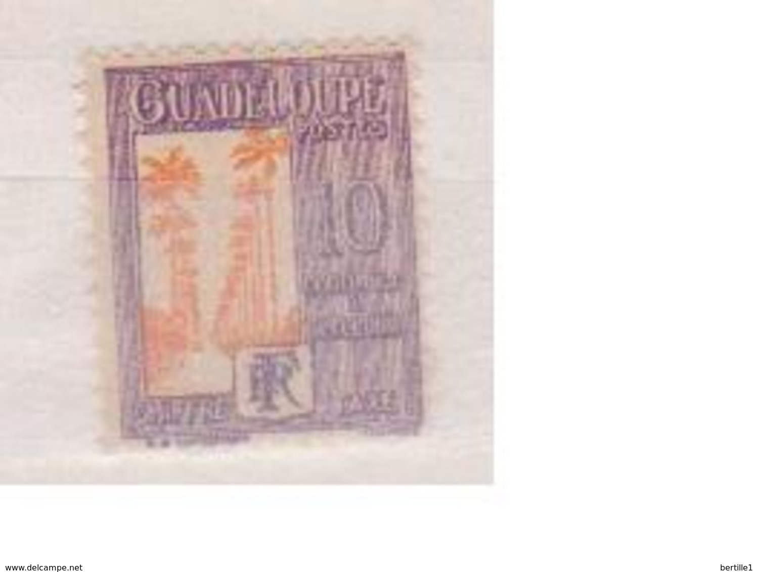 GUADELOUPE              N° YVERT  :    TAXE 28   NEUF SANS GOMME        ( S G     1 / 50 ) - Timbres-taxe