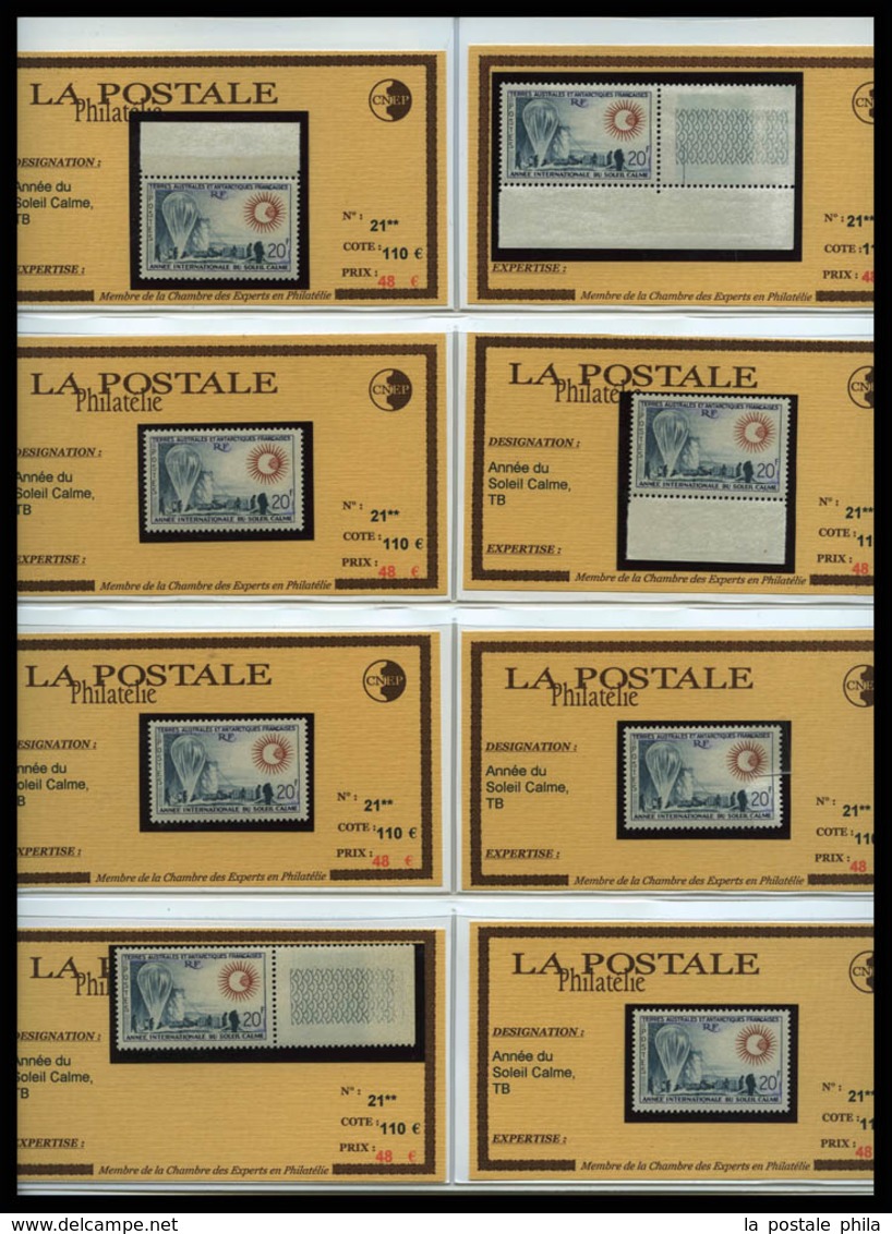 ** 1955/1972, POSTE: Sélection De Bonnes Valeurs Choisies Neuves **, Presentée En Plaquettes, TTB, IDEAL POUR REVENTE SU - Collections, Lots & Series