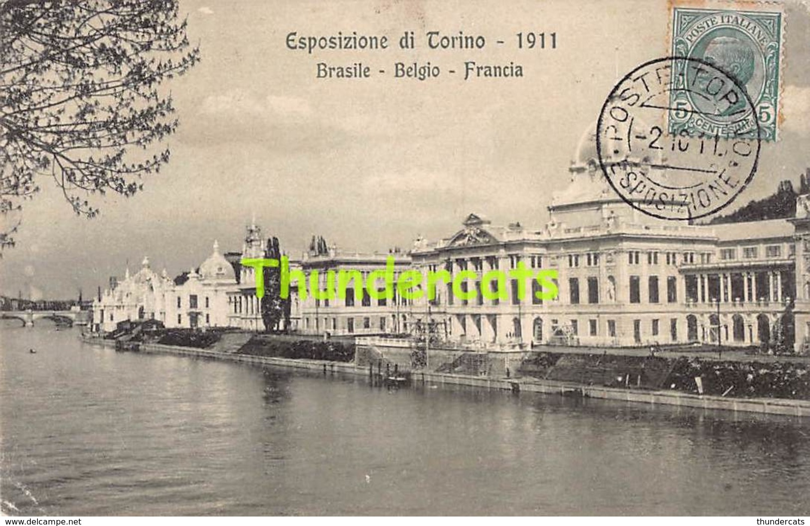 CPA ESPOSIZIONE DI TORINO 1911  EXPOSITION TURIN BRASILE BELGIO FRANCIA BRASIL FRANCE BELGIQUE - Expositions