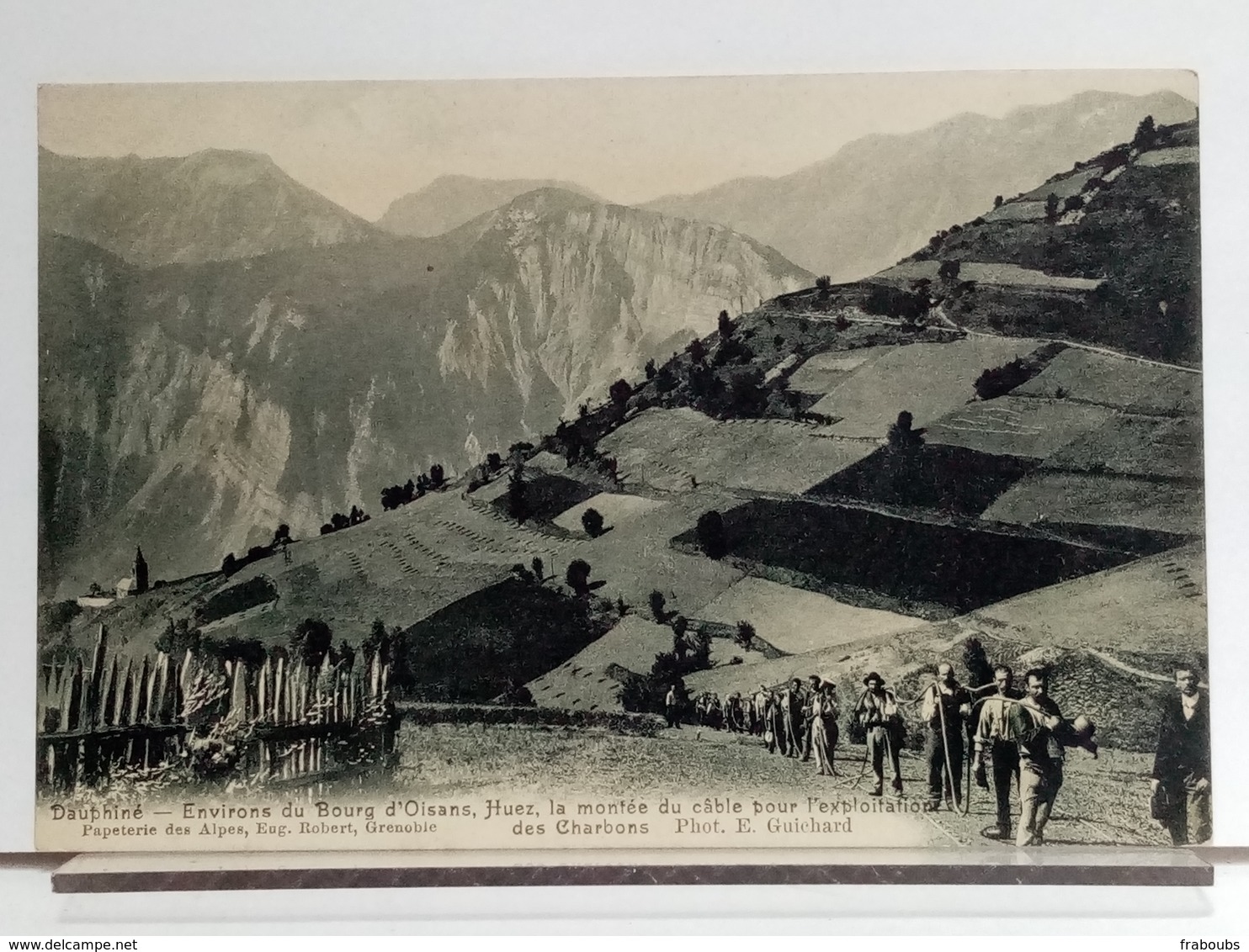 38 - ENVIRONS DU BOURG D'OISANS, HUEZ, LA MONTÉE DU CABLE POUR L'EXPLOITATION DES CHARBONS - Ph. GUICHARD TRES BEL ETAT - Bourg-d'Oisans