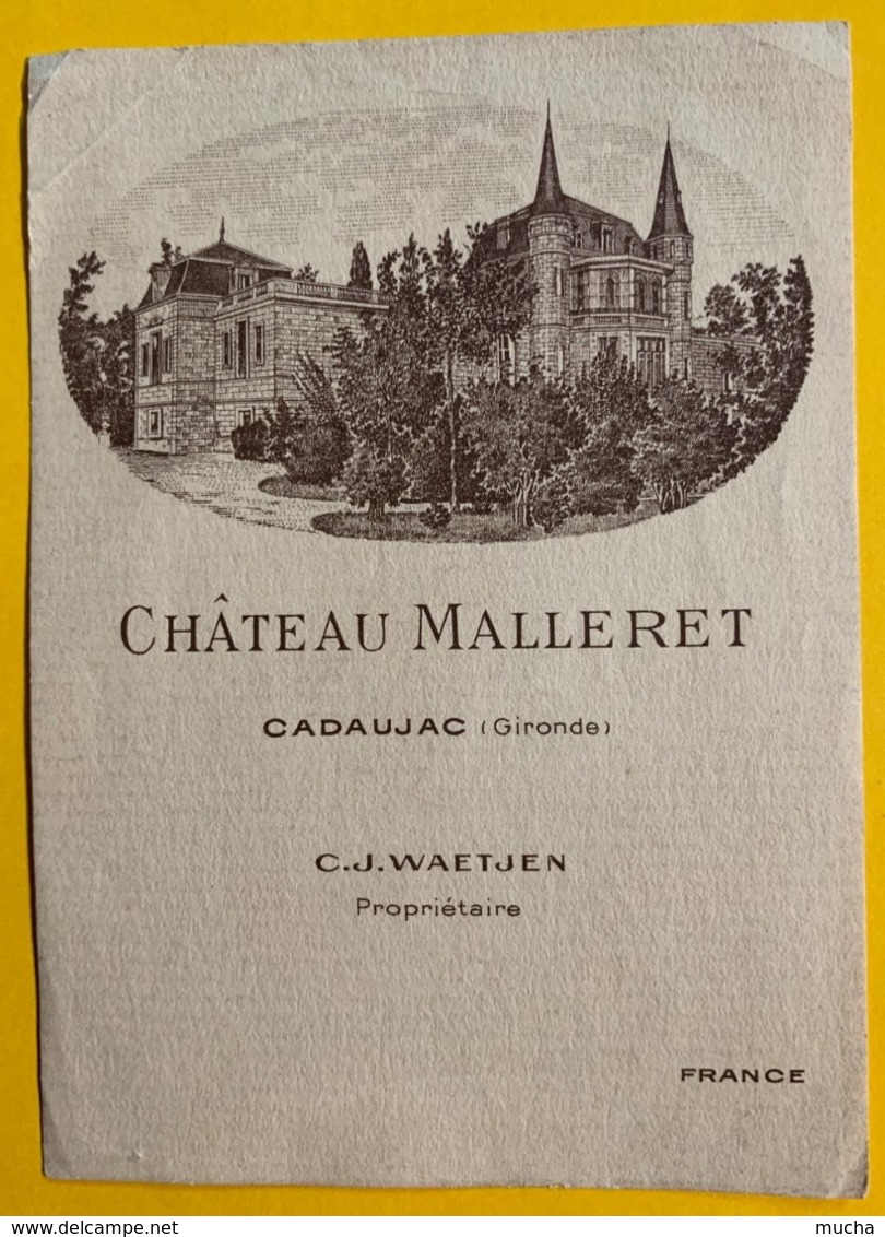 13859 - Château Malleret Cadaujac - Bordeaux