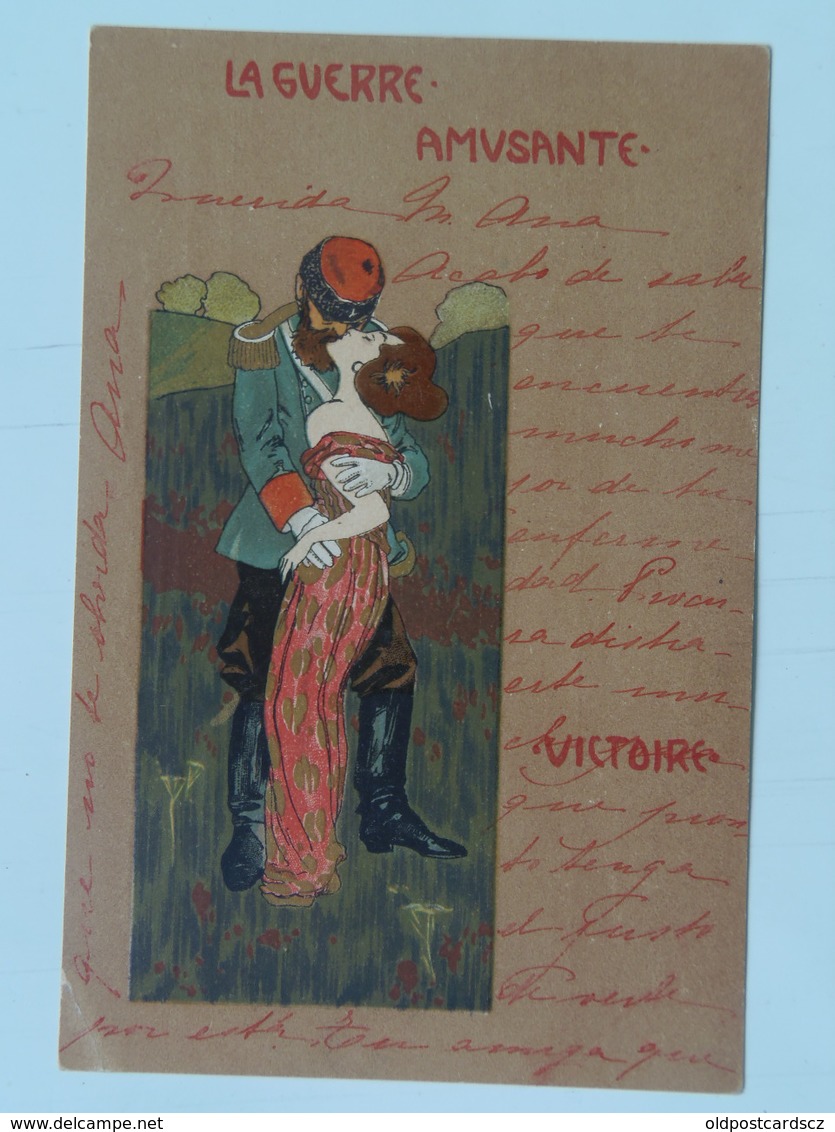 Raphael Kirchner 23 L-2 La Guerre Amusante The Amusing War 1900 Victoire Victory - Kirchner, Raphael