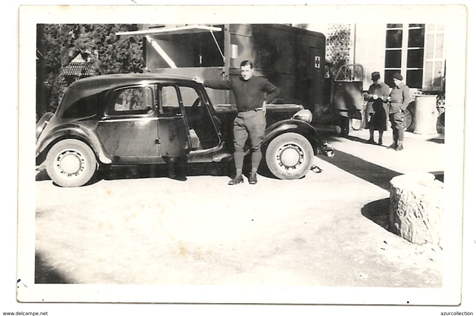 TRACTION CITROEN . ARMMEE FRANCAISE A CANNES . DEBUT GUERRE DE 1940 - Coches