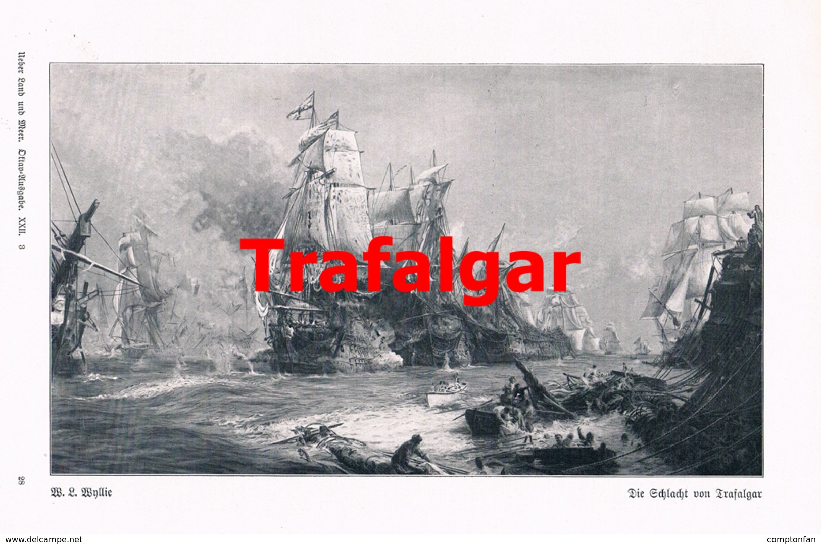 A102 483 Schlacht Von Trafalgar 1805 Seeschlacht Artikel Mit 5 Bildern 1905 !! - Politie En Leger