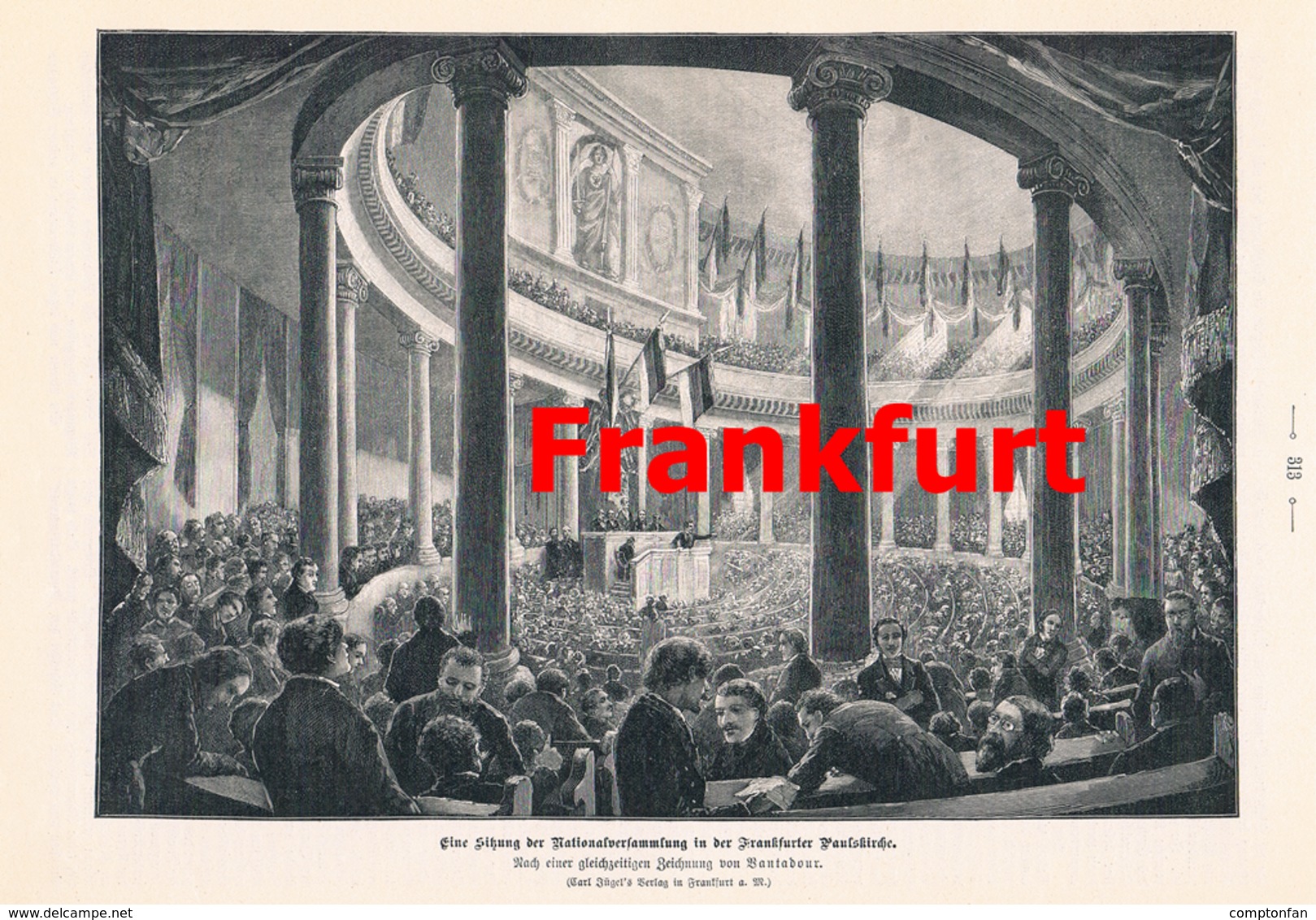 A102 502 -Frankfurt Parlament Jubiläum Artikel Mit 2 Bildern 1898 !! - Politik & Zeitgeschichte