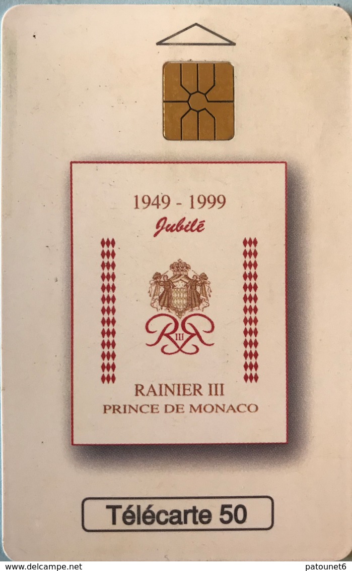 MONACO  -  Phonecard  -  MF 52  -  Jubilé Prince De Monaco  - 50 Unités - Monaco