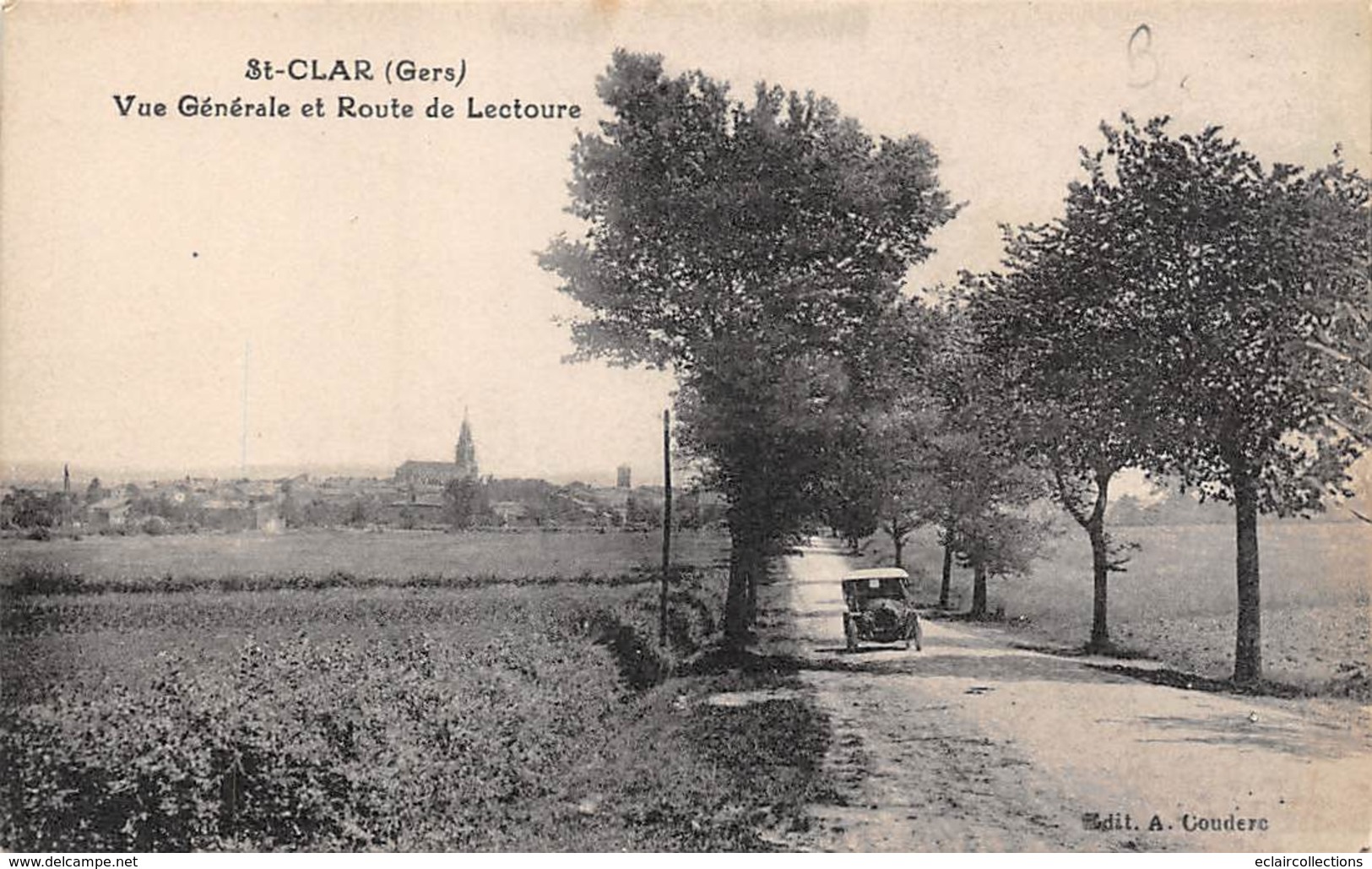 Saint Clar          32          Vue Générale Et Route De Lectoure           (Voir Scan) - Autres & Non Classés