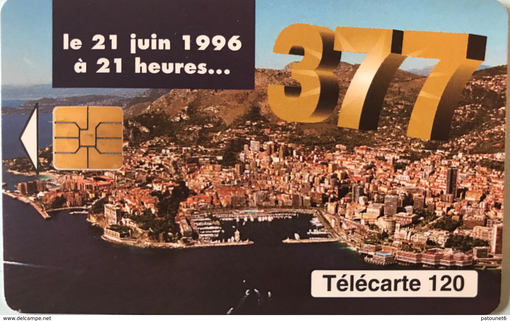 MONACO  -  Phonecard  -  MF 42  -  377 Changement De Numérotation  -  120 Unités - Monaco