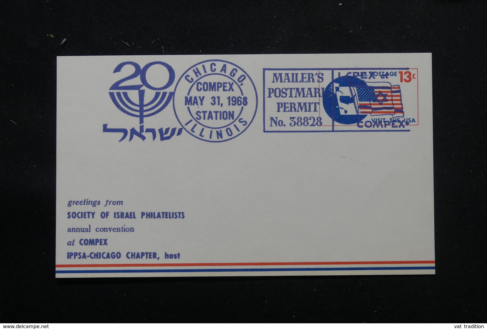 ETATS UNIS - Entier Postal De La Convention " Israel Philatelist " De Chicago En 1968 , à Voir - L 60424 - 1961-80