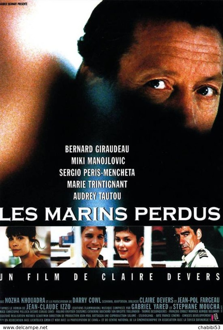 Affiche Film LES MARINS PERDUS Avec Bernard Giraudeau, Marie Trintignant, Audrey Tautou - 2003 - Affiches