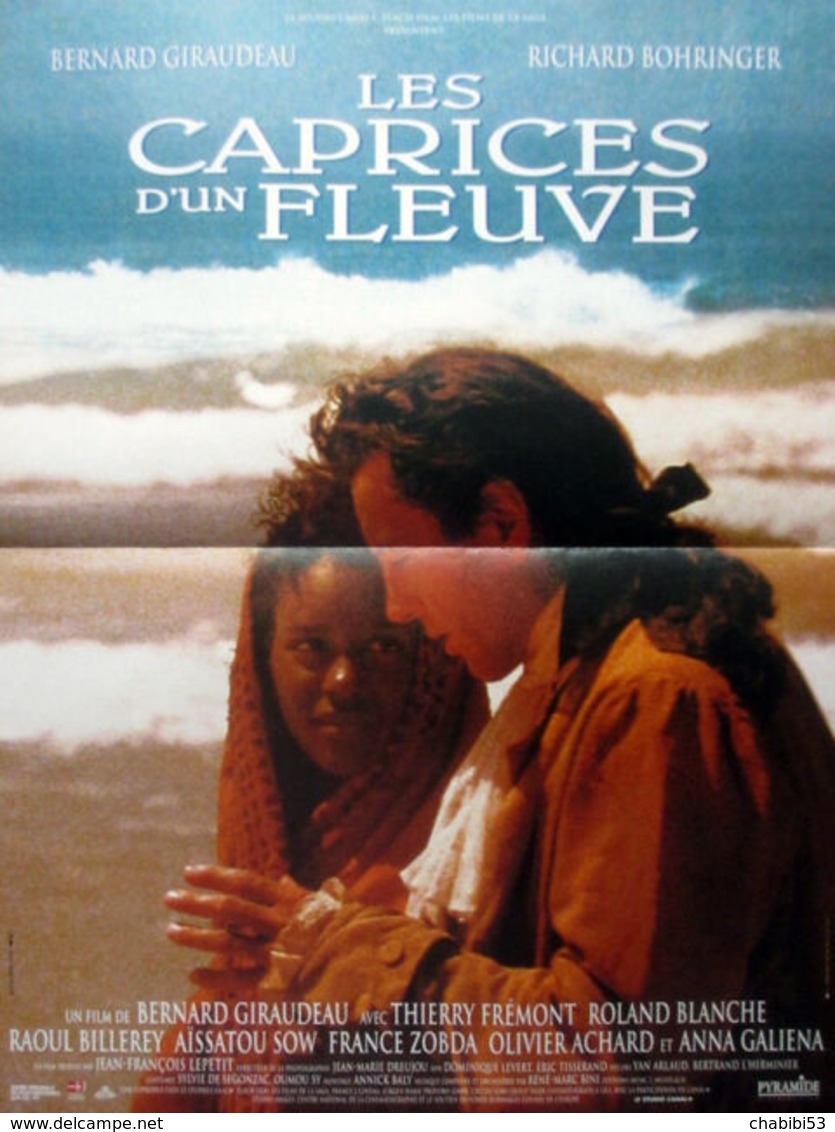 Affiche Film LES CAPRICES D'UN FLEUVE De B. GIRAUDEAU - Moustapha Mbengue, Bernard Giraudeau, Richard Bohringer - 1996 - Affiches