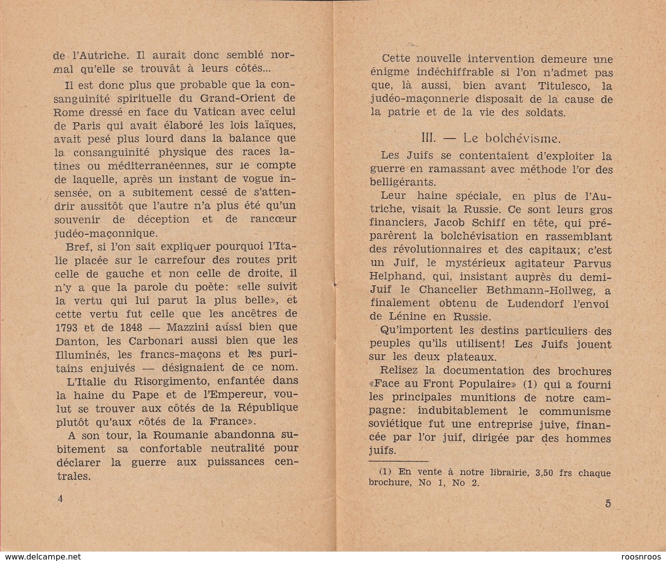 FASCICULE DE PROPAGANDE CHRETIENNE - LA NOUVELLE VOIX D'ALSACE LORRAINE - D'OU VIENNENT LES GUERRES ET LES REVOLUTIONS - Godsdienst & Esoterisme