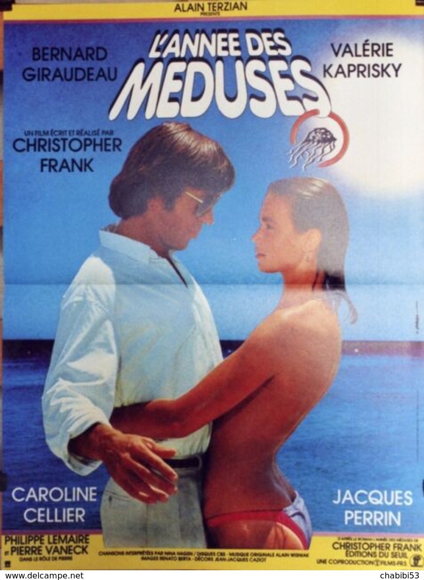 Affiche Film L'ANNEE DES MEDUSES Avec Valérie Kaprisky, Bernard Giraudeau, Caroline Cellier - 1984 - Affiches