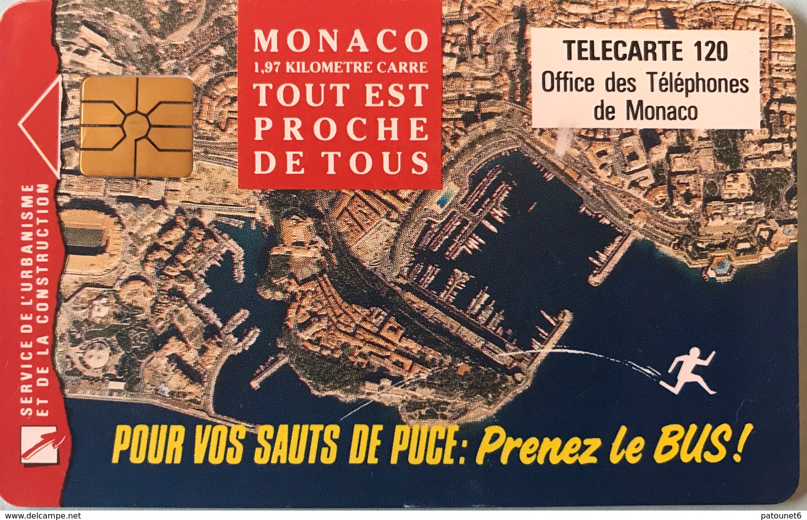 MONACO  -  Phonecard  -  MF 27  -  Prenez Le Bus   -  120 Unités - Monaco