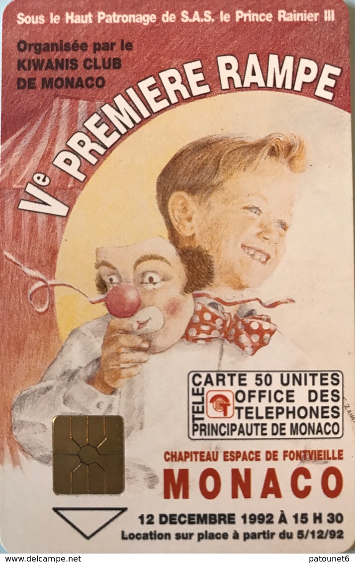 MONACO  -  Phonecard  -  MF 26  -  5e Rampe Du Cirque  -  50 Unités - Monaco
