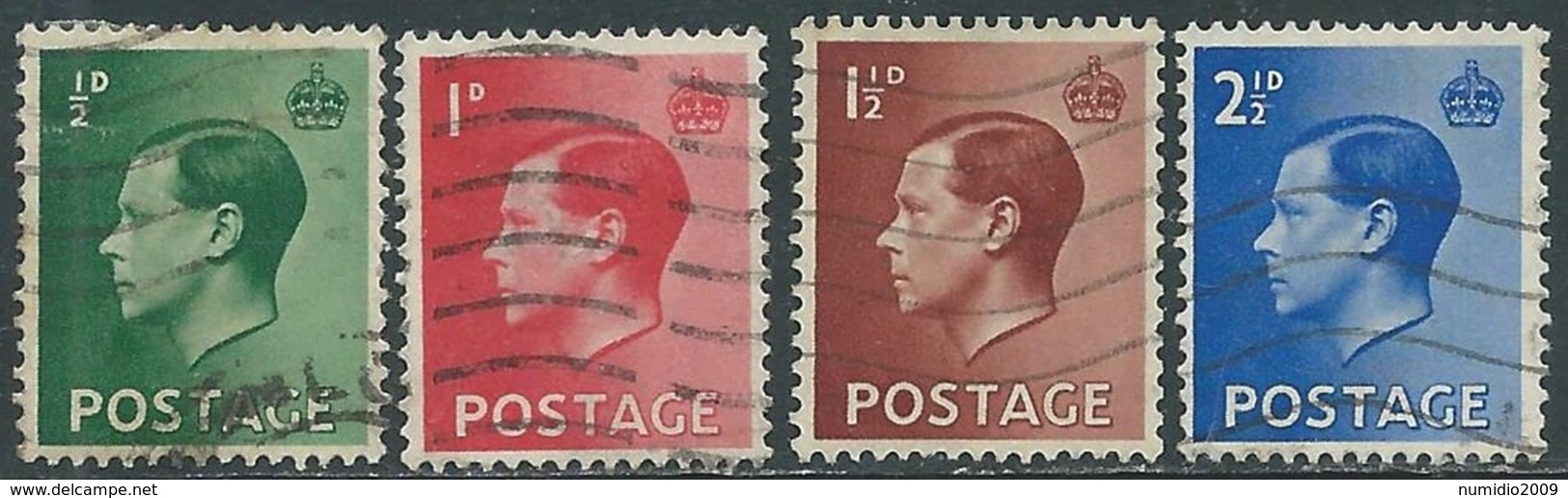 1936 GREAT BRITAIN USED SG 457/60 SET OF 4 - RC12-3 - Used Stamps