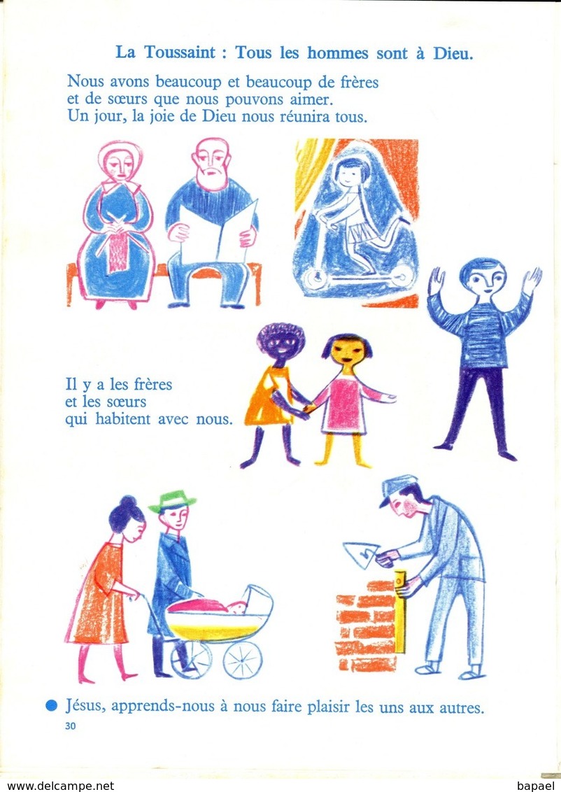 Livre ''Enfant De Dieu'' De L'Éditeur J. Abel (1965) + Deux Exemple De L'Intérieur Du Livre - Religion