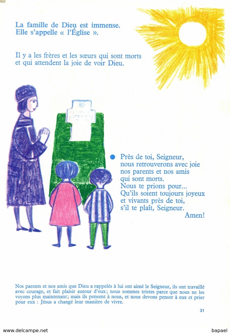 Livre ''Enfant De Dieu'' De L'Éditeur J. Abel (1965) + Deux Exemple De L'Intérieur Du Livre - Religion