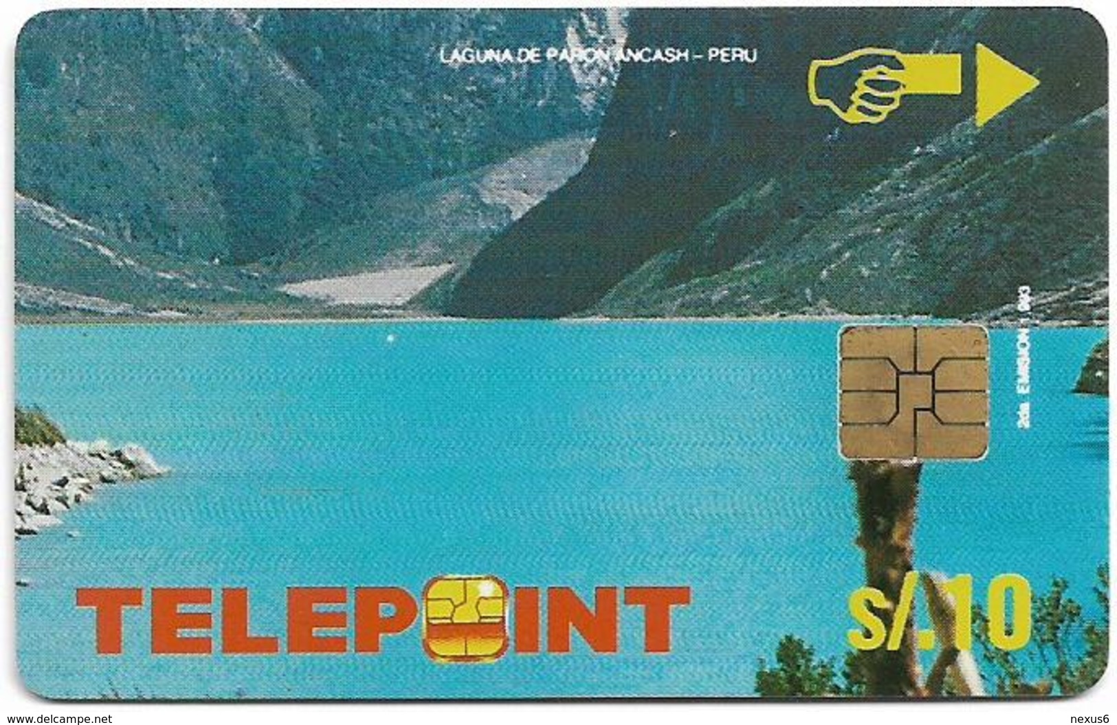 Peru - Telepoint - Laguna De Paron Puzzle Piece 4/4, 10Sol, 25.750ex, Used - Pérou
